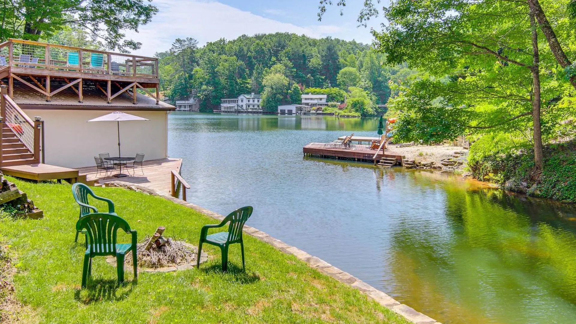 Waterfront Lure With 2-story Deck! Holiday home *