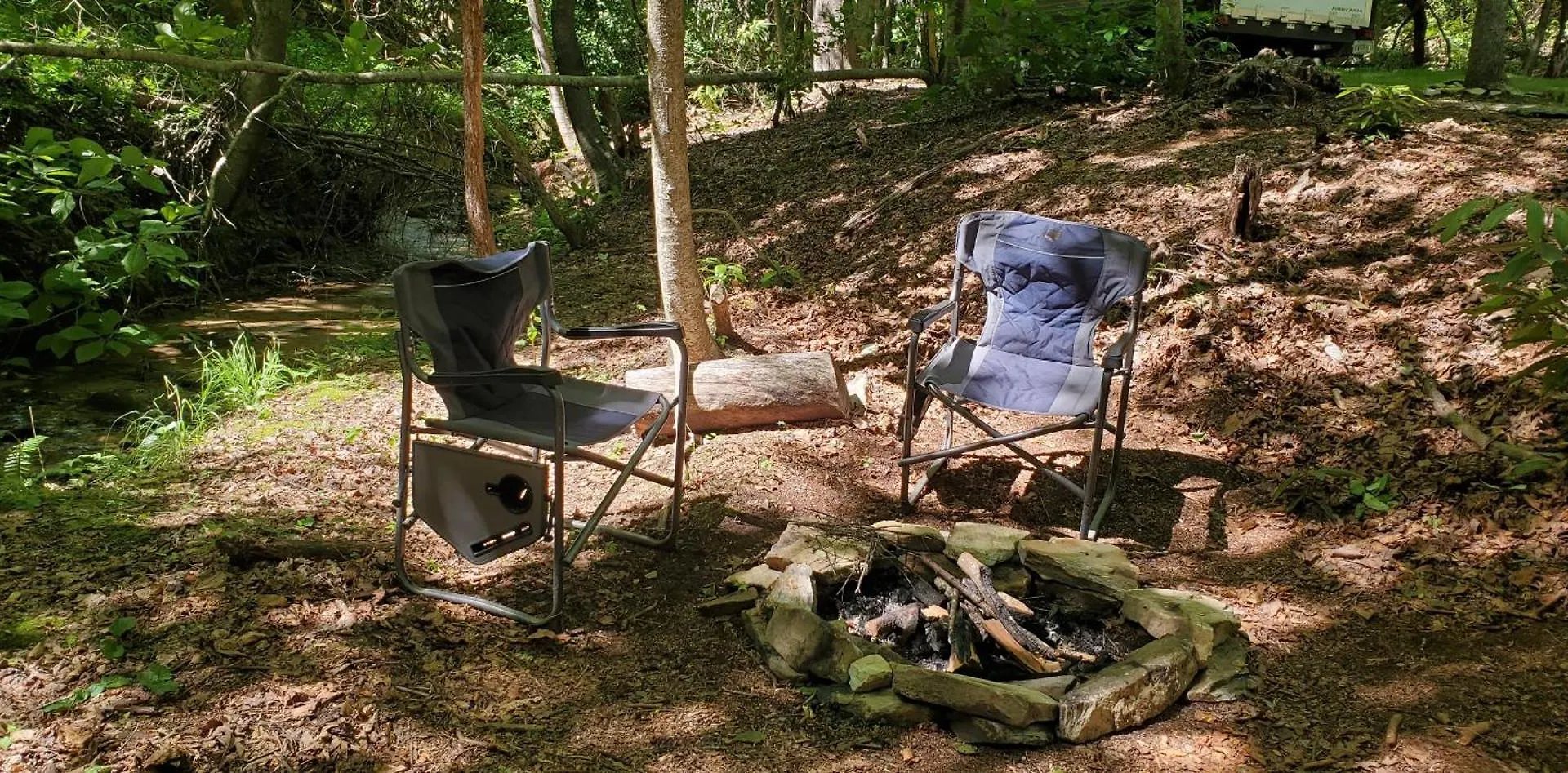 Creekside Comfortable Camper Campsite *